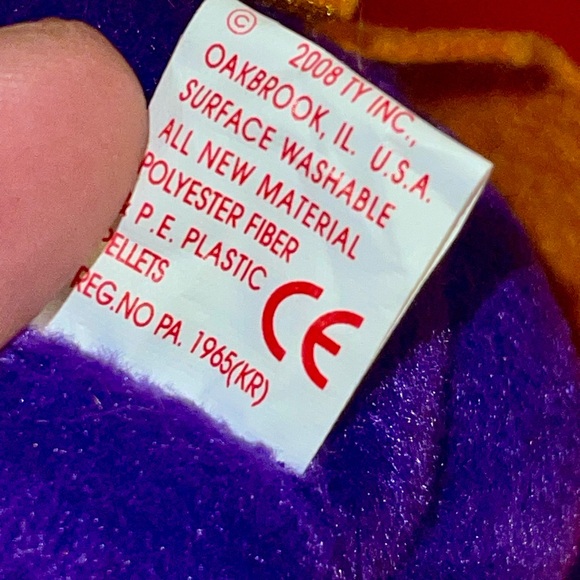 NWT Ty Beanie Babies Halloweenie Beanies Eek the Bear. - Picture 10 of 10